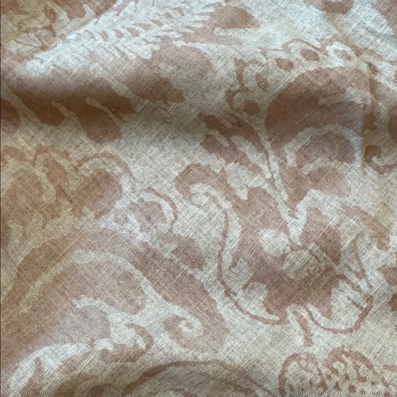Pottery Barn Stella Damask duvet cover. Queen. Blush pink and cream. EUC - Picture 6 of 6
